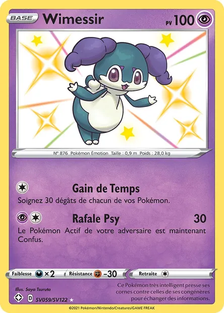 Wimessir, carte Pokémon SHF SV059 — extension Destinées Radieuses