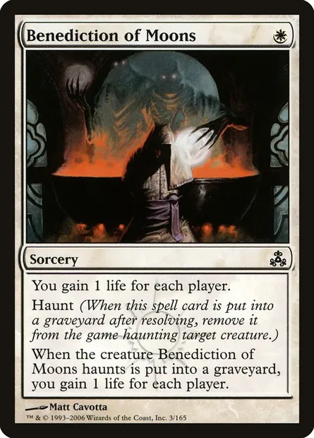 Oraison des lunes, carte Magic GPT 3 — extension Le Pacte des Guildes