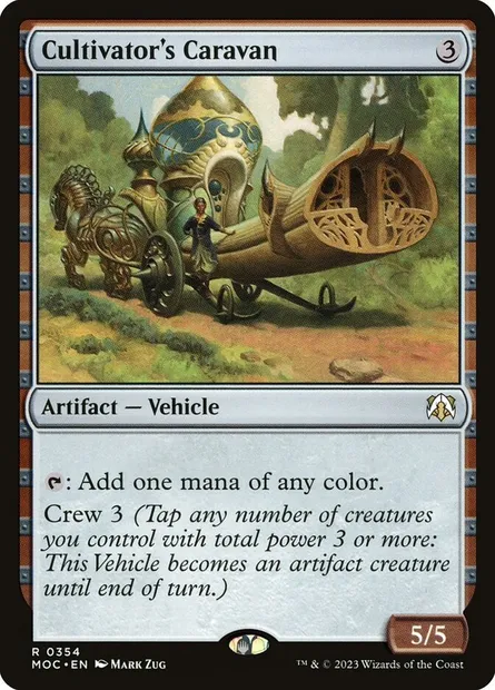 Cultivator's Caravan, Magic card MOC 354 — March of the Machine Commander set