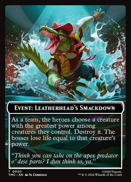 Event: Leatherhead's Smackdown, Magic card TTMC 20 — Teenage Mutant Ninja Turtles Eternal Tokens set