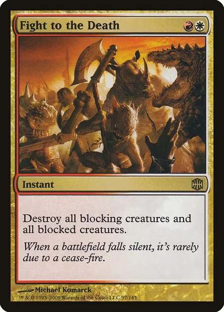 Fight to the Death, Magic card ARB 97 — Alara Reborn set