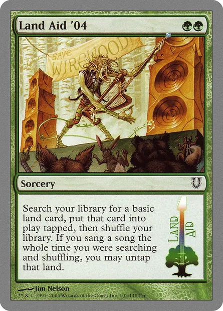 Land Aid '04, carte Magic UNH 102 — extension Unhinged
