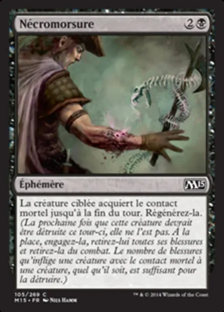 Nécromorsure, carte Magic M15 105 — extension Magic 2015