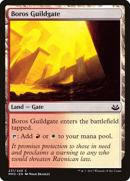 Boros Guildgate, Magic card MM3 231 — Modern Masters 2017 set