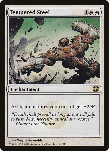 Tempered Steel, Magic card SOM 24 — Scars of Mirrodin set