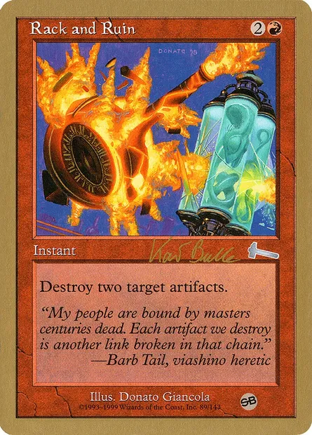 Rack and Ruin, Magic card WC99 kb89sb — World Championship Decks 1999 set