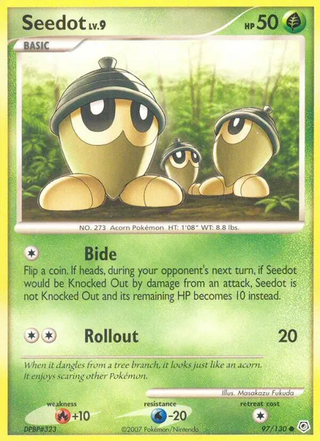 Seedot, Pokémon card DP 97 — Diamond & Pearl set