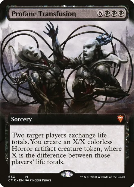 Profane Transfusion, Magic card CMR 653 — Commander Legends set