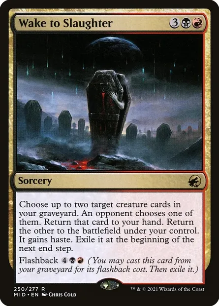 Wake to Slaughter, Magic card MID 250 — Innistrad: Midnight Hunt set