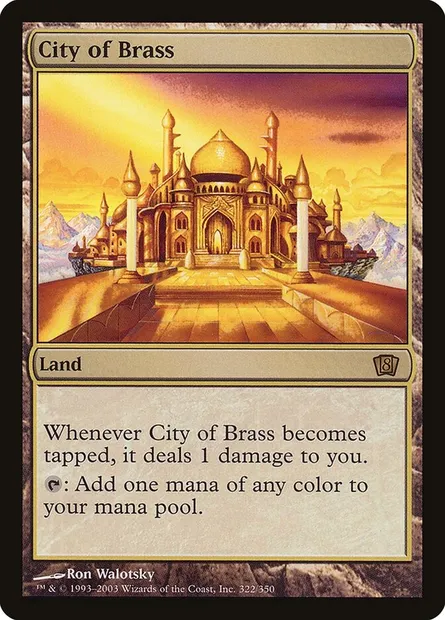 Cité d'airain, carte Magic 8ED 322★ — extension Huitième Edition