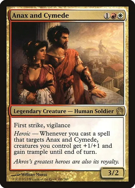 Anax and Cymede, Magic card THS 186 — Theros set