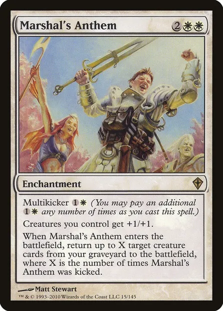 Marshal's Anthem, Magic card WWK 15 — Worldwake set