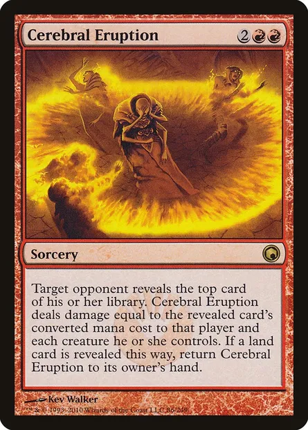 Cerebral Eruption, Magic card SOM 86 — Scars of Mirrodin set