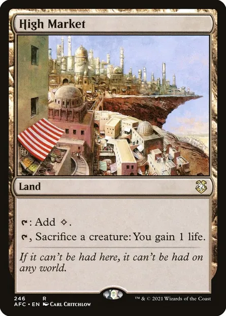 High Market, Magic card AFC 246 — Forgotten Realms Commander set