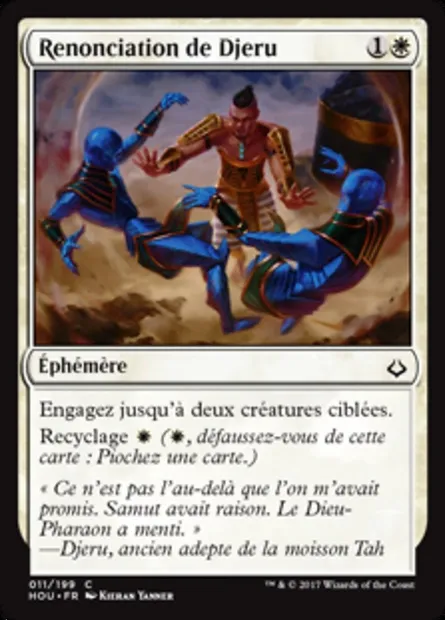 Renonciation de Djeru, carte Magic HOU 11 — extension L’âge de la destruction