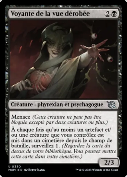 Voyante de la vue dérobée, carte Magic MOM 330 — extension L'invasion des machines