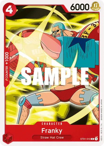 Franky, carte One Piece ST01-010 — extension Straw Hat Crew