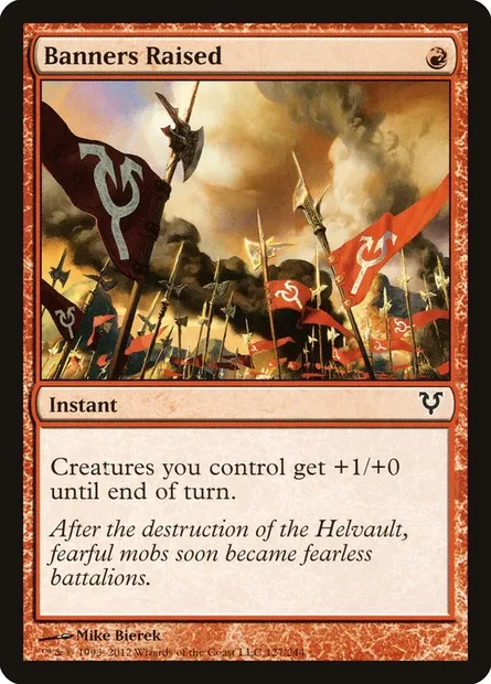 Banners Raised, Magic card AVR 127 — Avacyn Restored set