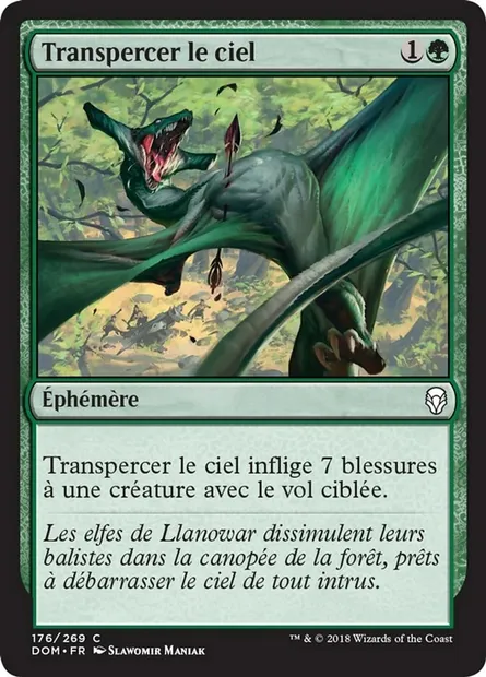 Transpercer le ciel, carte Magic DOM 176 — extension Dominaria