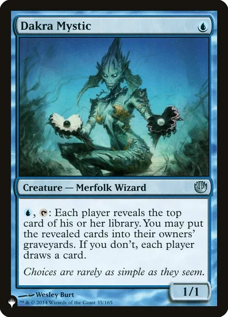 Dakra Mystic, Magic card PLST JOU-35 — The List set