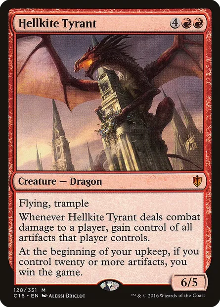 Hellkite Tyrant, Magic card C16 128 — Commander 2016 set