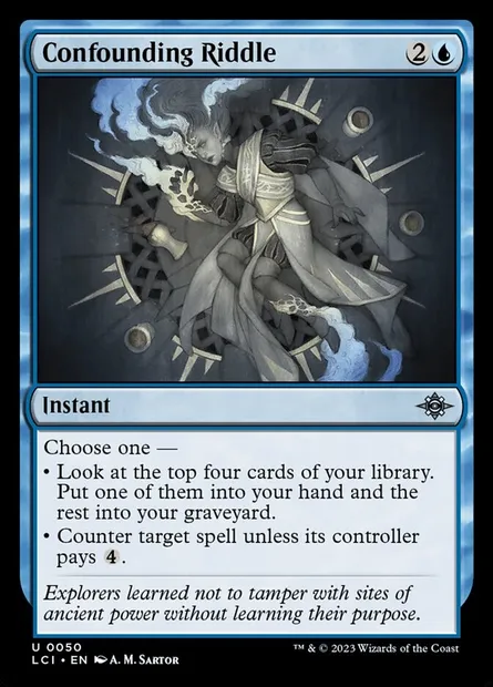 Confounding Riddle, Magic card LCI 50 — The Lost Caverns of Ixalan set