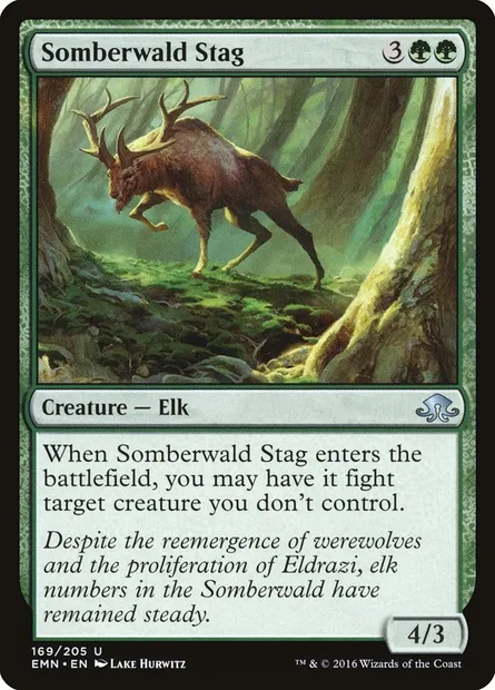Somberwald Stag, Magic card EMN 169 — Eldritch Moon set