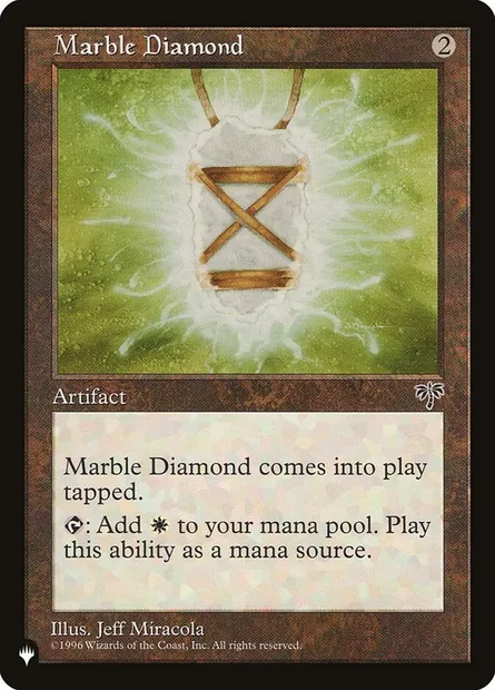 Diamant du marbre, carte Magic PLST MIR-310 — extension The List