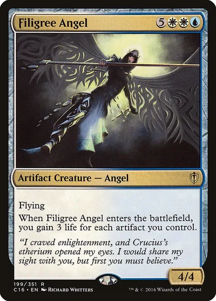 Filigree Angel, Magic card C16 199 — Commander 2016 set