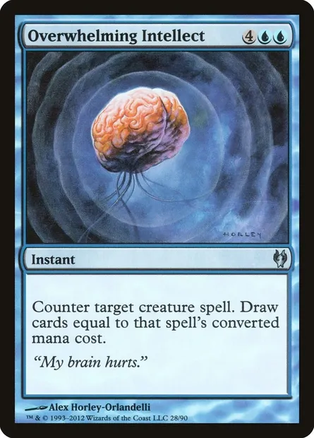 Overwhelming Intellect, Magic card DDJ 28 — Duel Decks: Izzet vs. Golgari set