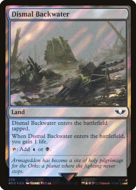 Dismal Backwater, Magic card 40K 276★ — Warhammer 40,000 Commander set