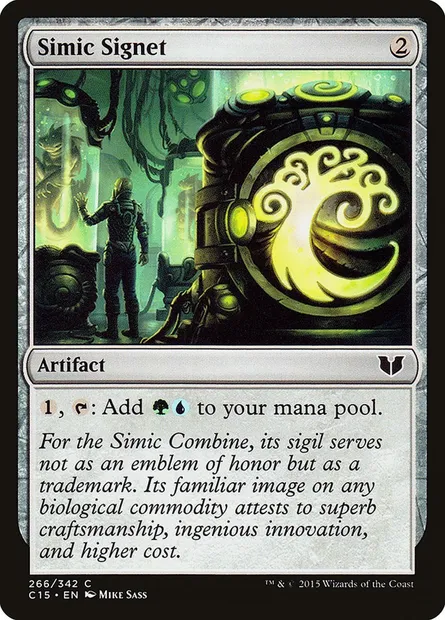 Simic Signet, Magic card C15 266 — Commander 2015 set