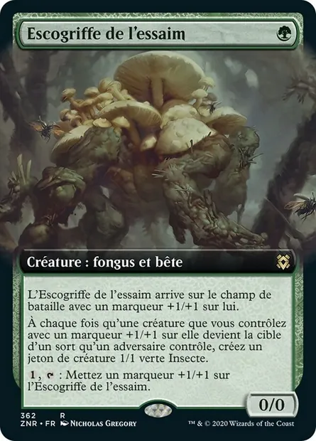 Escogriffe de l'essaim, carte Magic ZNR 362 — extension Renaissance de Zendikar