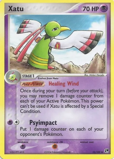 Xatu, carte Pokémon EXBS 055-2 — extension EX Battle Stadium