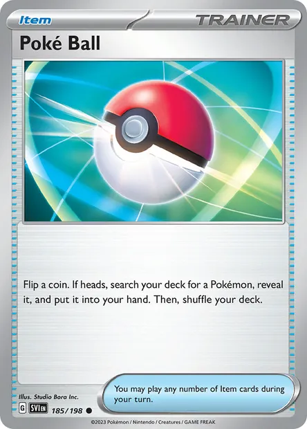 Poké Ball, Pokémon card SVI 185 — Scarlet & Violet set