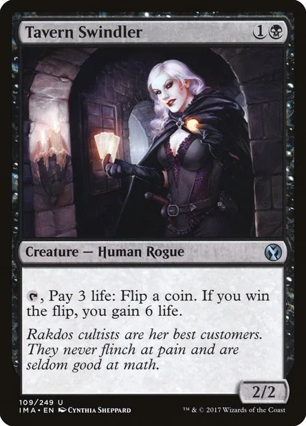 Tavern Swindler, Magic card IMA 109 — Iconic Masters set