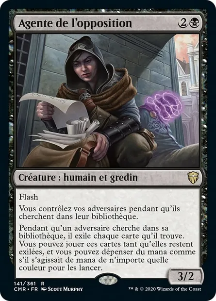 Agente de l'opposition, carte Magic CMR 141 — extension Commander Legends