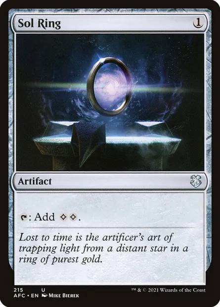 Sol Ring, Magic card AFC 215 — Forgotten Realms Commander set