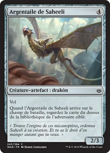 Argentaile de Saheeli, carte Magic WAR 243 — extension La guerre des Planeswalkers