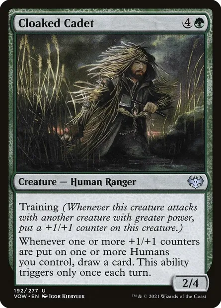 Cloaked Cadet, Magic card VOW 192 — Innistrad: Crimson Vow set