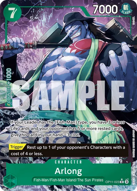 Arlong, One Piece card OP11-023 — A FIST OF DIVINE SPEED set