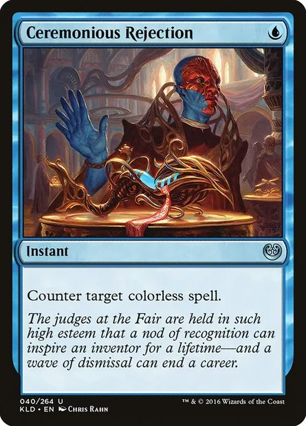 Ceremonious Rejection, Magic card KLD 40 — Kaladesh set