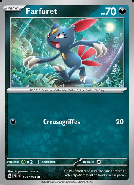 Farfuret, carte Pokémon PAL 133 — extension Évolutions à Paldea