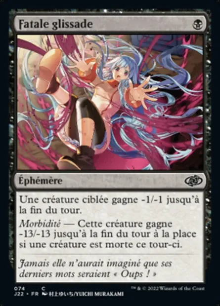 Fatale glissade, carte Magic J22 74 — extension Jumpstart 2022