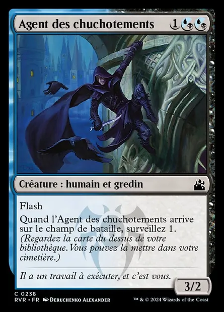 Agent des chuchotements, carte Magic RVR 238 — extension Ravnica Remastered