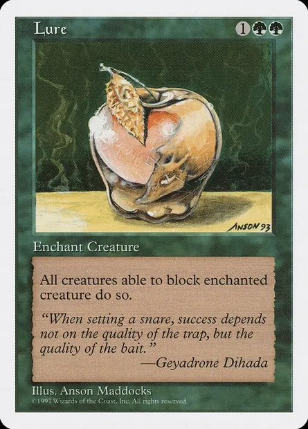 Leurre, carte Magic 5ED 314 — extension Cinquième Edition