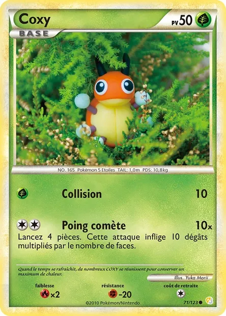 Coxy, carte Pokémon HS 71 — extension HeartGold SoulSilver
