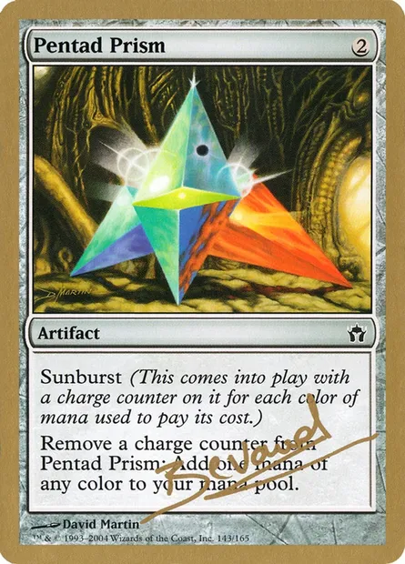 Pentode prismatique, carte Magic WC04 mb143 — extension World Championship Decks 2004