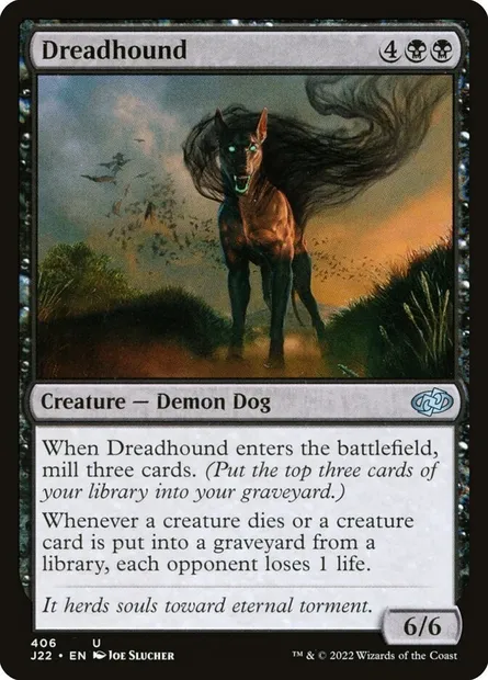 Dreadhound, Magic card J22 406 — Jumpstart 2022 set