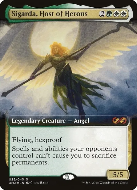 Sigarda, Host of Herons, Magic card PUMA U25 — Ultimate Box Topper set
